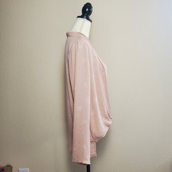 Ann Taylor Blush Wrap Top Small - Picture 2 of 9